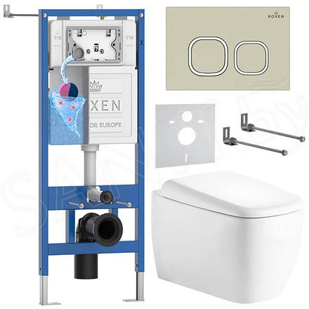 Комплект инсталляции 6 в 1 Roxen StounFix Dual Fresh 968518 с аромадозатором
