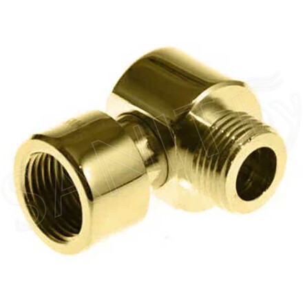 Комплект угловых американок 3/4"х1/2" Г/Ш 751SCH0504RalGold