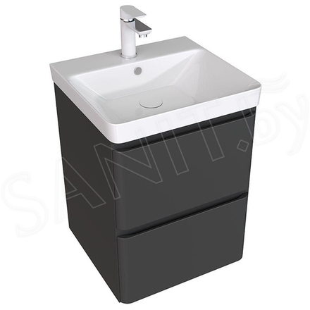 Тумба под умывальник Aquanet Эмбер 50 / 60 / 80 / 105 Luxury черный матовый